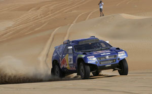Carlos Sainz/Michel Prin (E/F), Volkswagen Race Touareg 2, UAE Desert Challenge, Etappe 1