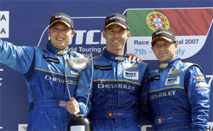 Rob Huff, Alain Menu und Nicola Larini