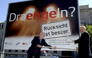 Autobahnplakat Rcksicht ist besser