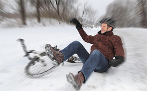 Fahrrad im Winter