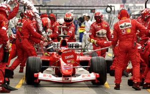 GP Japan: Rubens Barrichello Pit-Stop