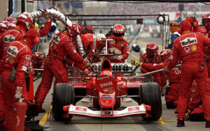 GP Japan: Michael Schumacher Pit-Stop