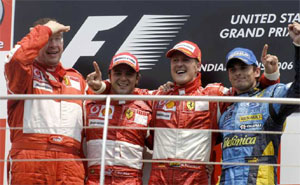 Michael Schumacher gewinnt GP USA
