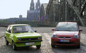 Ford Fiesta 1976 und 2006