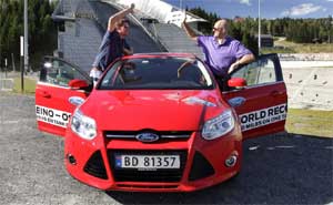 Ford Focus mit Knut Wilthil und Henrik Borchgrevink