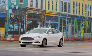 Ford Fusion in Mcity
