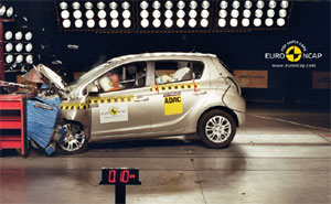 Hyundai i20 beim NCAP Crashtest