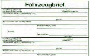 KFZ-Brief