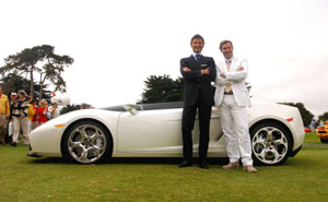 Prsident und Verwaltungsratsvorsitzender von Automobili Lamborghini Stephan Winkelmann und Designer Luc Donckerwolke