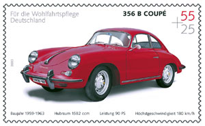 Briefmarke Porsche 356 B