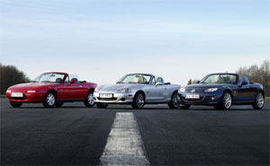 Mazda MX-5 3 Generationen