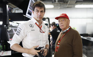 Niki Lauda und Toto Wolff, Mercedes-AMG Petronas Motorsport