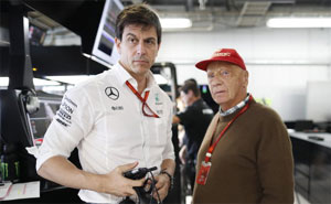 Niki Lauda und Toto Wolff