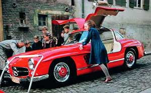 Mercedes 300 SL Coup in Sindelfingen 1955