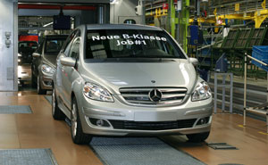 Mercedes-Benz B-Klasse: Serienfertigung der zweiten Baureihe im DaimlerChrysler Werk Rastatt gestartet