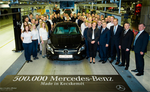  Mercedes-Benz Werk in Kecskemt ist das 500.000ste Fahrzeug vom Band gelaufen