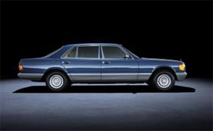 Mercedes-Benz S-Klasse der Baureihe 126. Im Bild ein 500 SEL aus dem Jahr 1982