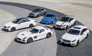 Sechs der insgesamt 18 AMG Modelle