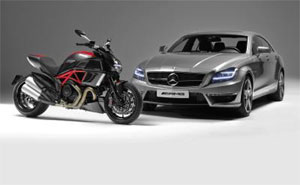Mercedes-Benz CLS AMG und Ducati