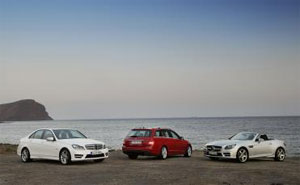 Mercedes-Benz C-Klasse Limosine, T-Modell und SLK Roadster