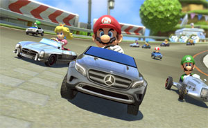 Mercedes-Benz bei Mario Kart