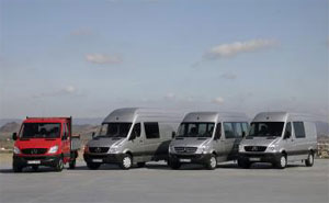 Mercedes-Benz Sprinter Doppelkabine, Kastenwagen extralang, Kombi und Kastenwagen standard