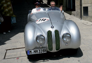 Mille Miglia 2006: Sieg fr Can / Galliani im historischen BMW 328 MM Roadster