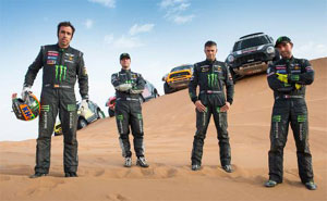 Monster Energy X-Raid Team: Roma, Terranova, Holowczyc, Peterhansel