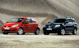 Mitsubishi Colt und Mitsubishi Outlander