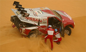 Nissan bei der 8. Etappe der Rallye Dakar