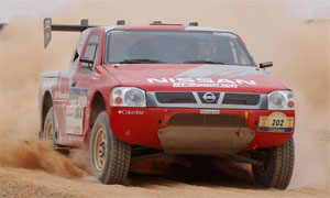 Nissan bei der 7. Etappe der Rallye Dakar