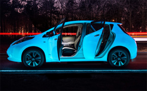 Nissan Leaf Glow in the dark 