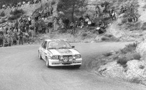 Opel Ascona 400 bei der Rallye Monte Carlo 1982