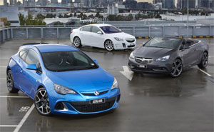 Holden Astra VXR, Insignia und Cascada Cabrio