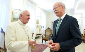 Papst Franziskus und Dr. Dieter Zetsche