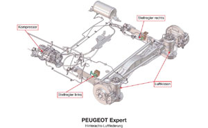 Peugeot Expert Hinterachs-Luftfederung