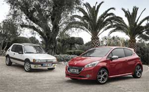 Peugeot 208 GTi und 205 GTI