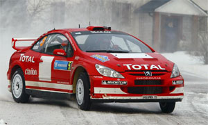 Peugeot bei Rallye Schweden zweiter