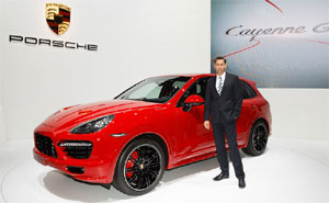 Klaus Zellmer prsentiert Porsche Cayenne GTS