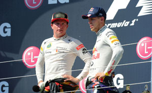 Kimi Rikknen und Sebastian Vettel