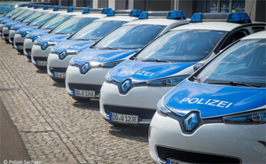 Renault ZOE und Kangoo Z.E. als Polizeifahrzeuge