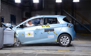 Renault ZOE beim NCAP-Crashtest