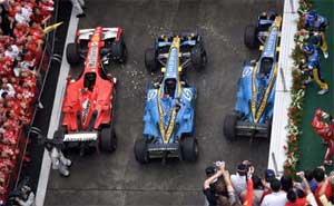 GP China, Renault F1 Team, Fernando Alonso, Giancarlo Fisichella