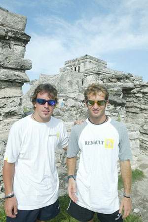 Renault Formel1 Team: Jarno Trulli und Fernando Alonso 