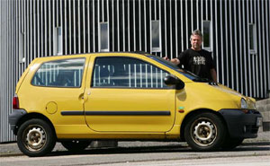 Benno Honig und sein Renault Twingo