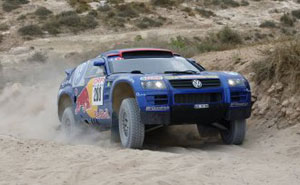 Bruno Saby/Michel Prin (F/F), Volkswagen Race-Touareg, 1. Etappe Rallye Marokko