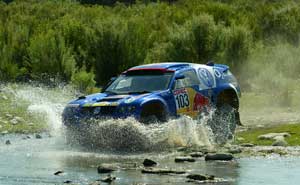 Bruno Saby/Michel Prin, Volkswagen Race-Touareg, 4. Etappe Rallye Por las Pampas