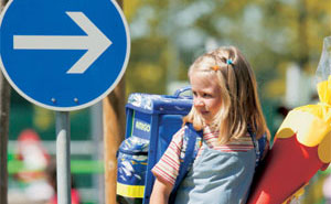 Schulanfngeraktion in der MINI Kinder-Verkehrsschule