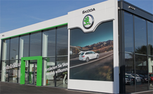 Skoda Autohaus im neuen Corporate Design