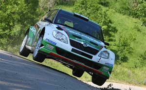 ŠKODA Motorsport bei der Jnner Rally